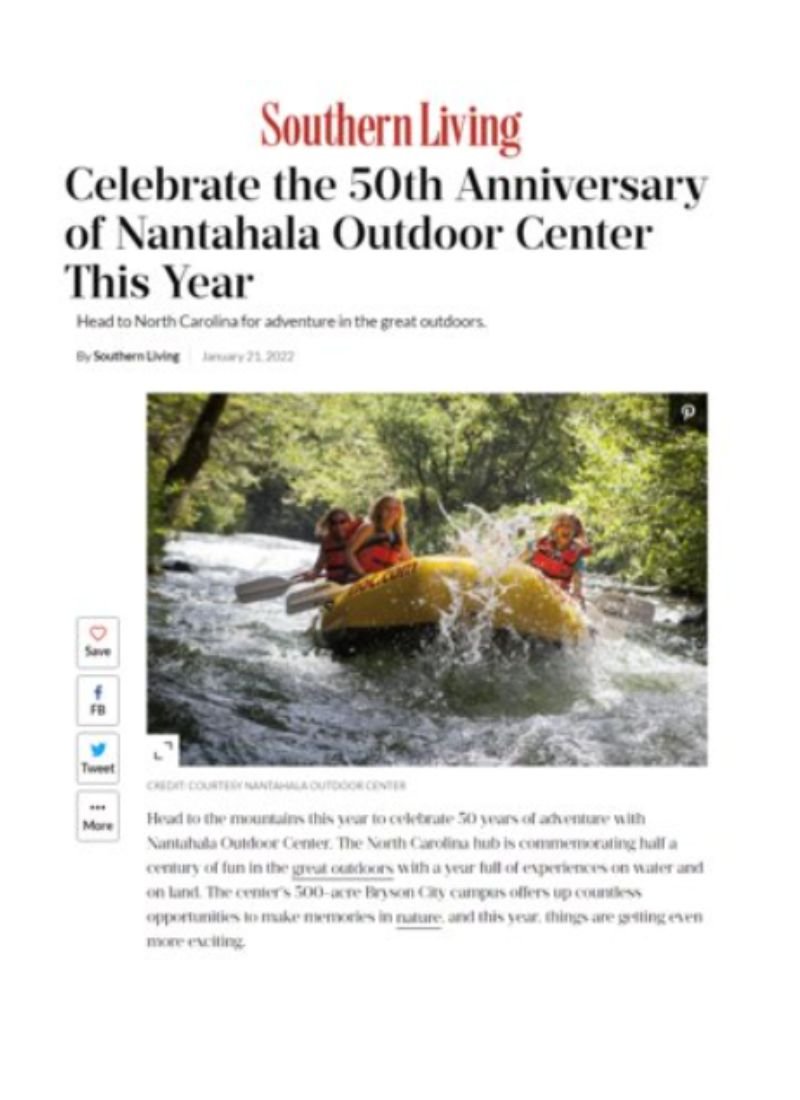 Southern Living - Nantahala Outdoor Center